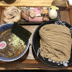 中華蕎麦 とみ田 - 「つけめん 並」1100円＋「特製全部乗せトッピング」850円