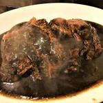 肉食堂 最後にカツ。 - 190920金　滋賀　肉食堂最後にカツ。　最強肉カレー黒