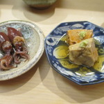 日本橋蛎殻町 すぎた - ホタルイカ、鮟肝と新政