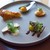 MAIN DINING by THE HOUSE OF PACIFIC - 料理写真:前菜）秋刀魚と秋茄子バルサミコソース、鶏胸肉のトンナータソース、さつまいものキッシュ、南瓜のムース、生ハムと無花果のブルスケッタ