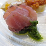 ビオディナミコ - マグロの生ハム仕立て ズッキーニのマリネと