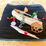 リストランテ フォレスタ・ヴェルデ - 秋刀魚と蓮根ファルスのフリット