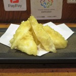 やきとり 正や - マコモダケの天ぷら