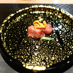 窯焼き割烹 黒泉 - 里芋としゃりのサーロイン巻き