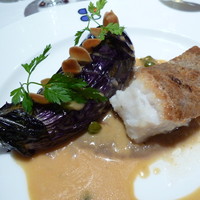 ブラッスリー ポール・ボキューズ 大丸東京 - 鰈のムニエル 秋茄子のロティ 牛蒡のソース