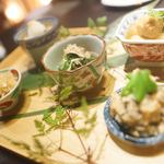かまだ茶寮 月虹 - 名物おばんざい盛り合わせ5種