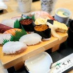 鮨大竹 - ランチ　寿司大盛