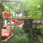 いろり山賊 - オープンエアのエリア