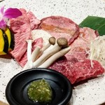 Nikuya Matsuhisa - 本日の和牛4種盛りとグリル野菜