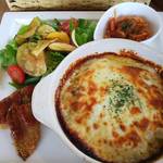 cafe sanaburi - 天然海老と季節野菜のドリアプレート