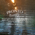 PRONTO - 店内のロゴ