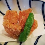懐石料理 はし本 - アオリイカの揚げ物