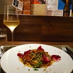 創作イタリアン Gemelli - イワシと枝豆のオイルソーススパゲッティー二