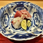 銀座 しのはら - お造り：鯛 鮪