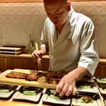 銀座 しのはら - 蒲焼き 生姜酢