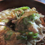 TAHOE - 柳川鍋はグツグツ煮立った状態です