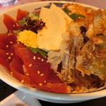 日本料理ありはら - まぐろ＆いか丼
