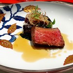 六本木うかい亭 - 田村牛 ランプ肉の炭火焼き