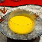 六本木うかい亭 - カボチャの冷製スープ