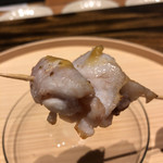 温石 - 九絵頰肉巻き炭火焼！悶絶！