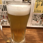 Kushikatsu Dengana - ハッピアワーで生ビール