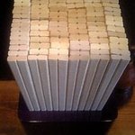 東京うどん 一将 - 一将レビュアー定番、「ピッチリ割箸」(笑)