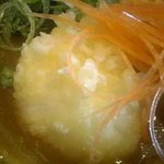 東京うどん 一将 - カレーうどんの揚げ玉子