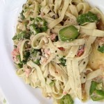 ピッツェリア　オオサキ 本店 - ズワイガニとオクラのパスタ