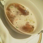 レ セゾン - 12.2.11ブレス産プーラルド腿肉のブイヨン仕立て セロリ風味