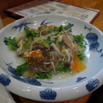 卯屋 - 鰈の唐揚げ野菜あんかけ