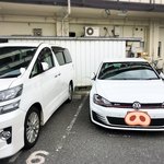 らーめん森や。 - 店舗裏の第1駐車場(No.15〜17)