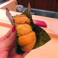 鮨よしかわ 恵比寿 - 雲丹ドッグ♥