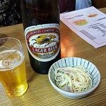 自由軒 - 瓶ビール大瓶（￥５８０）