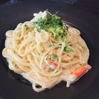 カレス - ずわい蟹とブロッコリーの蟹味噌クリーム リングイネ