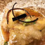 旬酔基じ - 茄子の皮の素揚げをトッピング♬