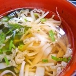 食事処やまさん - 特上あなご丼に付いていた「ふし麺」のお汁