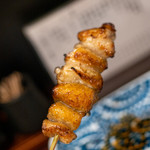 鳥田中 - 2019.9 ぼんぺた（220円）丹波地鶏 テールと鶏皮