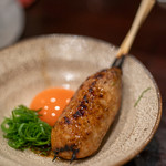 鳥田中 - 2019.9 つくね卵（380円）つくねと九条葱こだわり卵