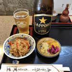 天里 - 瓶ビール サッポロ 540円