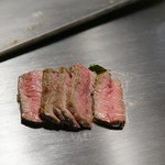 くずし鉄板 あばぐら - 黒毛和牛のステーキ