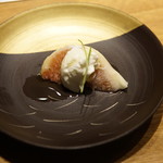 くずし鉄板 あばぐら - 無花果の甘酢浸しとマスカルポーネ