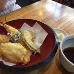 きそば 柏屋 - 天ちらしというなの豪華天ぷら盛り合わせ