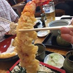 きそば 柏屋 - 大きな海老～♪