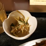 青山ふーちん - 今回の小鉢はゴボウサラダ。