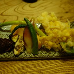 大和 - 桑名の地のはまぐりのしゃぶしゃぶ(4,320円/人×２)の天ぷら