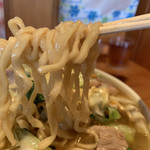 一発ラーメン はしご屋 - 極太麺