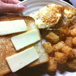 泉北堂 - 極食パンの高カロリー朝食ｗ（息子用）