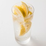 Whole lemon Chuhai (Shochu cocktail)