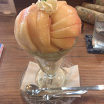 ジゅんベリーCafe - 上からモモパフェ