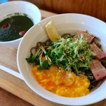 そばうさ - バジル冷そば（850円）
      